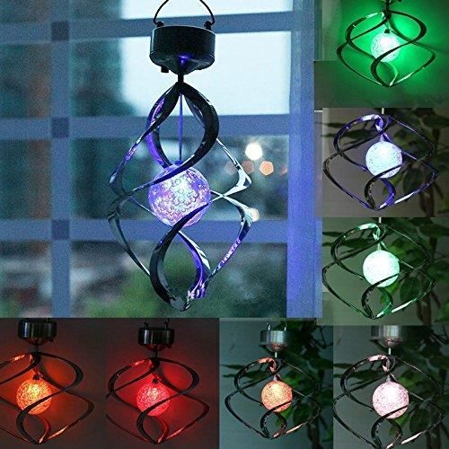 Energie Solaire Carillons Lumière Suspension DEL Jardin Lampe D/'extérieur Couleur Changeante