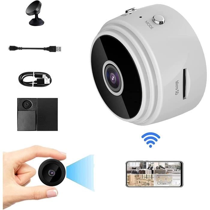 Camera Espion WiFi, 2,4G-5G WiFi Mini Caméra Cachée Réveil, 120° 1080P HD  sans Fil Caméra Surveillance avec Détection de Mouve[55] - Cdiscount  Appareil Photo