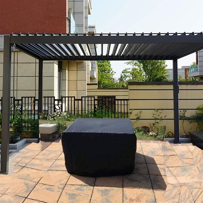 2PCS Housse Chaise Extérieur Oxford 420D - Protection Jardin Balcon Imperméable 102x79x70cm