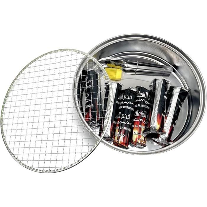 HANABASS Lève-Grille En Acier Inoxydable Pour Barbecue En Plein Air, Outil Multifonction Cuisine Et Rôtisserie, Poignée Noire Antidérapante, Accessoire Pratique Pour Levage De Plats Chauds