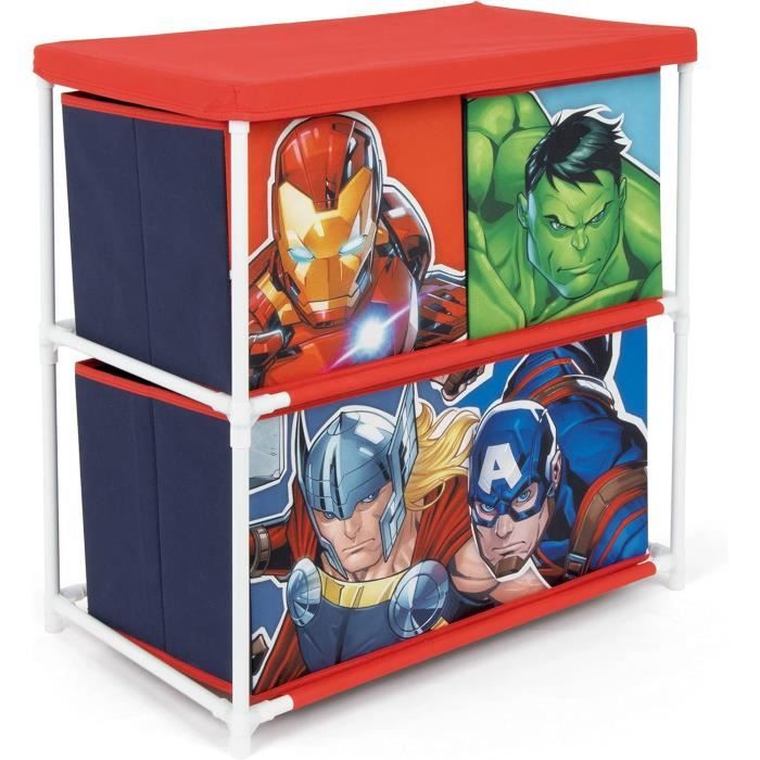 AVENGERS - Meuble de rangement 3 corbeilles