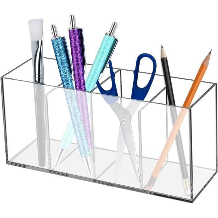 MerryNine Organisateur De Bureau Transparent Acrylique Avec 4