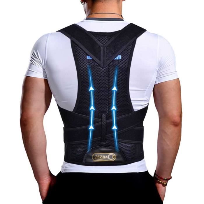 Correcteur De Posture Homme Femme Redresse Dos Reglable Ceinture Dorsale Maintien Dos Soulager Les Douleurs Du Dos Souti n18 Cdiscount Sport