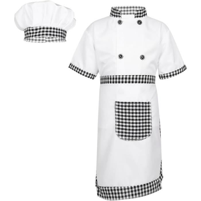 TABLIER DE CUISINE,Bleu-M--Tablier de cuisine en Polyester pour enfants