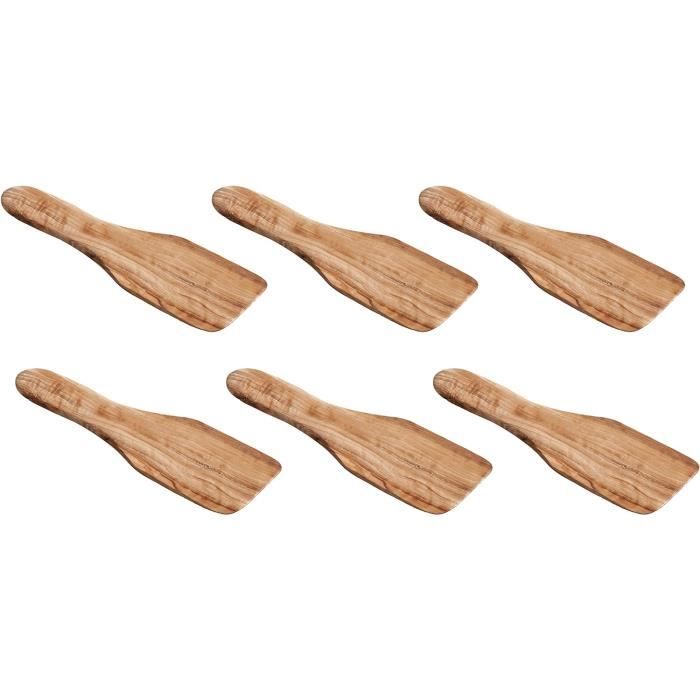 Set de 6 spatules à raclette en bois