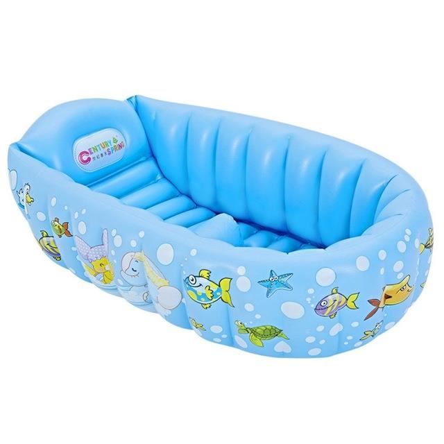 Bassin De Douche Exterieur For Enfants Interieur Et Portable For Enfant De 0 A 3 Ans Piscine Familiale Pliable Llf Baignoire Gonflable Color Blue Size 140 105 75cm