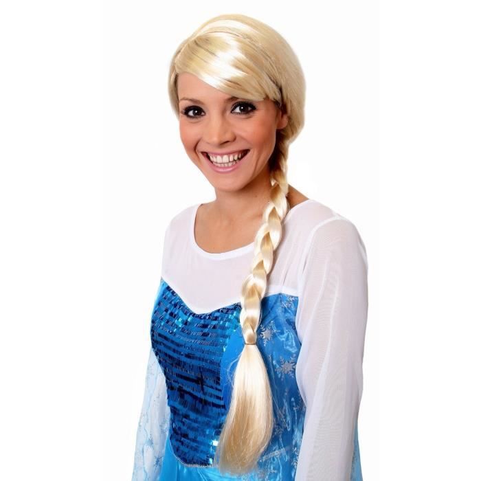 perruque blonde tresse