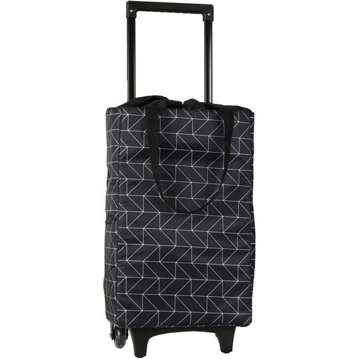 Sac de Caddie ?� roulettes, Chariot de Courses Pliable Grande Capacit?� Etanche Cadeau pour Femme 