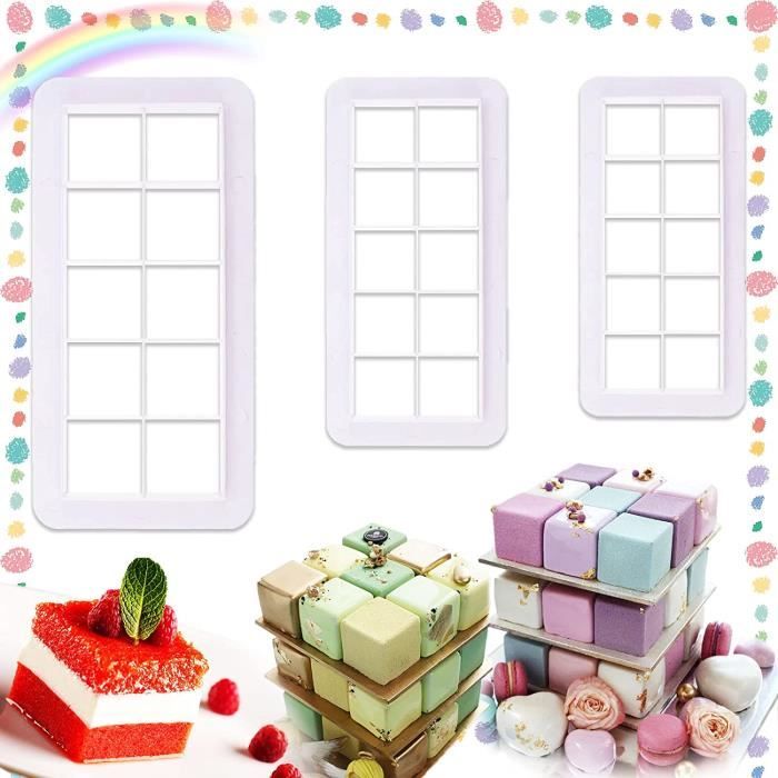 10 Emporte-pièces En Acier Inoxydable - Formes Rectangles Et Motifs - Pour Biscuits, Sandwiches, Pâte