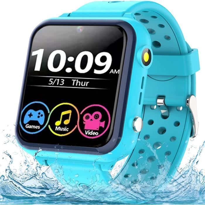 Cadeau Anniversaire Fille Garçon Montre Connectée Enfant Smooce étanche Avec Musique Et Jeux - Idéale Pour Les 3-12 Ans Avec Carte SD Incluse Smartwatch Enfants Appels