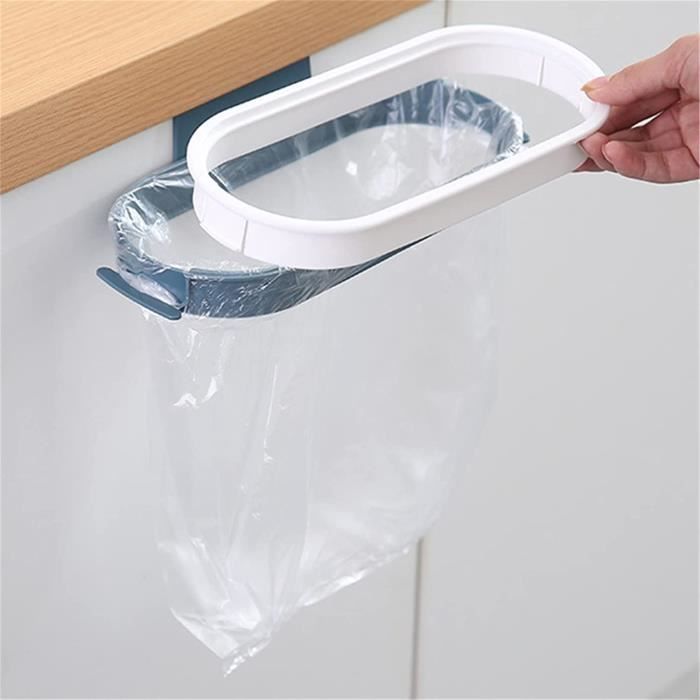 Support de sac poubelle de cuisine suspendu, support de porte d'armoire