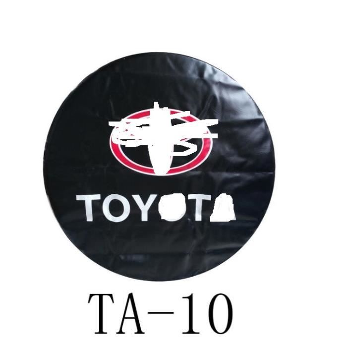 16 pouces Toyota imperméable à l'eau et à la poussière PVC cuir couverture de pneu de secours