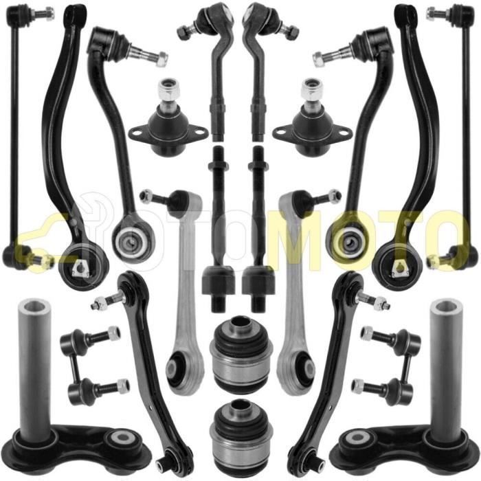 Kit bras de suspension avant arrière compatible BMW X5 E53 triangle, rotule, biellette 22 pièces