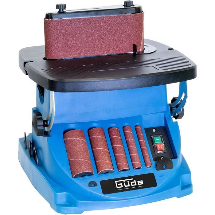 Ponceuse Oscillante Güde 38353 - Broche Et Bande, 450W, Table Réglable