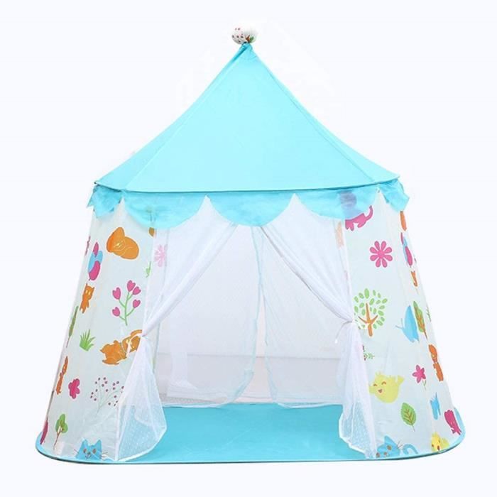 Tente Tipi Pour Enfants Avec Tapis | Tente De Jeu Pliable étoilée Pour Intérieur/extérieur | Coin Lecture Et Imagination