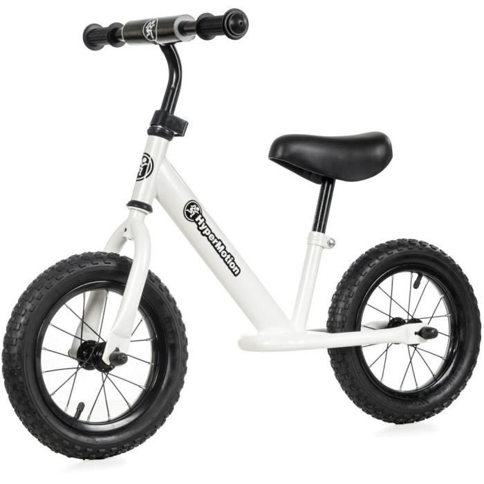 Hypermotion Draisienne Velo Sans Pedales 12 Pouces Enfant 2 A 5 Ans 30 Kg Roue Gonflable Hauteur Selle Guidon Reglables Blanc Achat Vente Draisienne Cdiscount