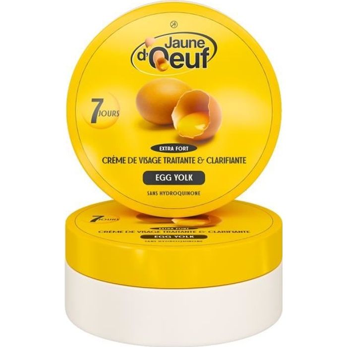 Crème éclaircissante Visage Jaune D'Œuf – Anti-taches, 45 Ml, FPS 0, Pour Tous Types De Peau