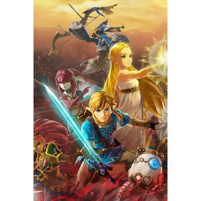 Kit De Peinture Diamant 5D Zelda - 40x50 Cm - Toile HD, Diamants, Stylo - Activité DIY Parent-Enfant, Décoration Maison