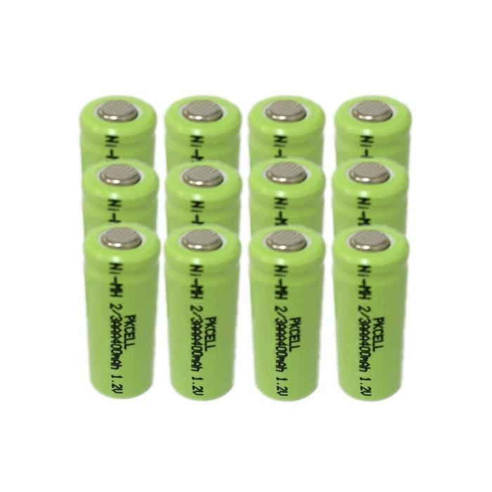 Téléphone fixe sans fil rechargeable batteries 1,2 V 400 mAh 23AAA