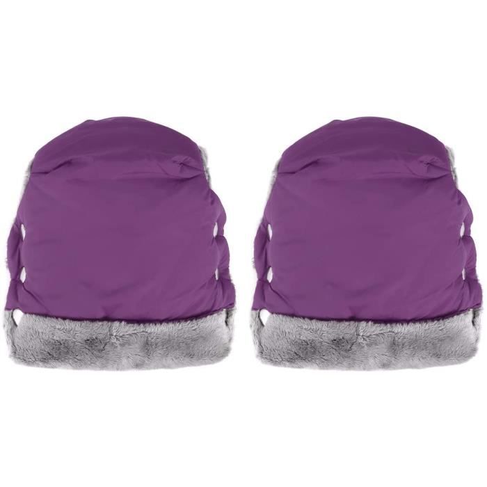 Imperméable Fourrure Hiver chaud Bébé Landau Poussette Buggy Chauffe-main/manchon Imperméable Fourrure Hiver chaud Bébé Landau Poussette Buggy Chauffe-main/manchon