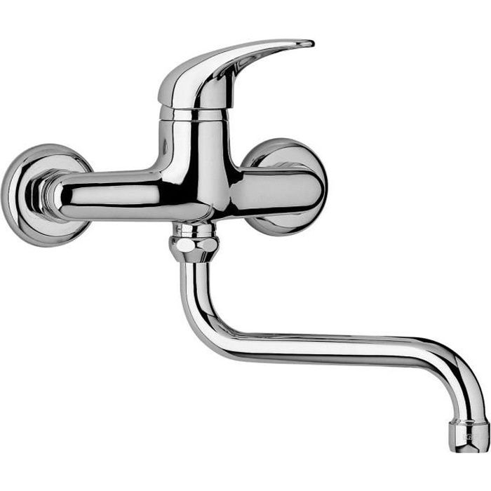 Mitigeur Evier Mural Piralla Zoe 0zo00062a16 Couleurs Chrome Achat Vente Robinetterie De Cuisine Mitigeur Evier Mural Piralla Z Cdiscount