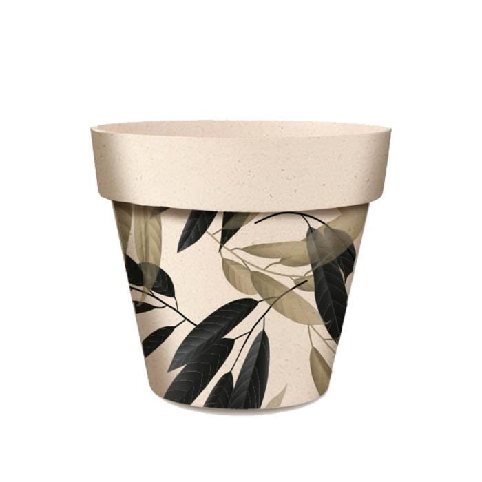 Cache Pot de Fleurs Feuillage en Bambou