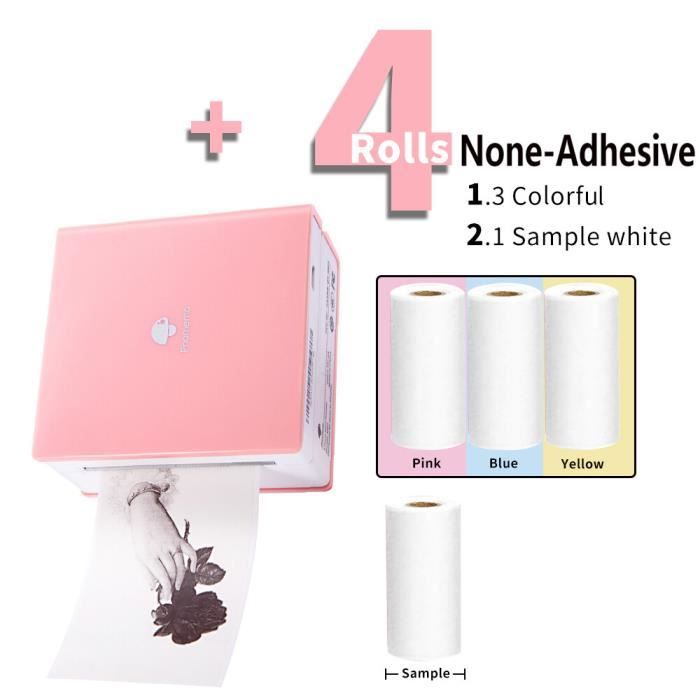 Imprimante Photo Phomemo M03 - Bluetooth, Portable, Papier 80mm - Idéale Pour Photos Rétro Et Notes