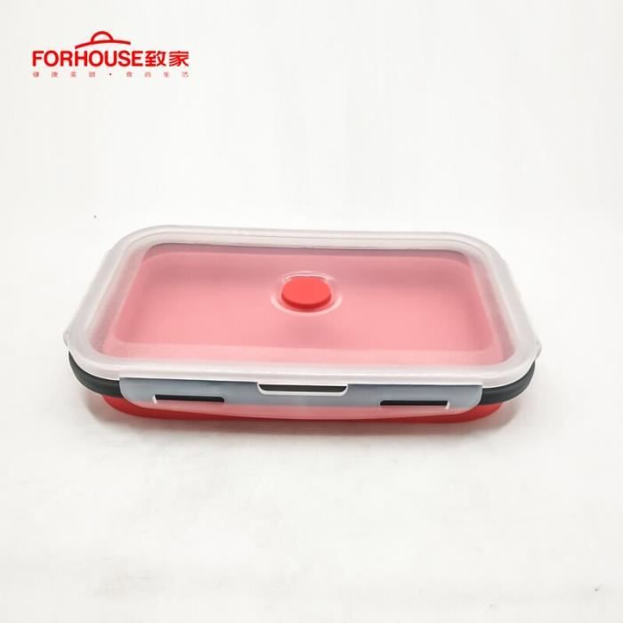 LUNCH BOX,Green--Boîte à déjeuner en plastique, ensemble de 3 pièces bol Portable récipient à
