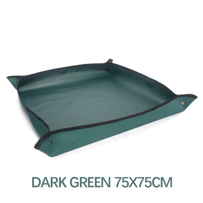 FEIQIAO Tapis De Rempotage En Cuir Portable - 76x45 Cm Imperméable Pliable Pour Plantes