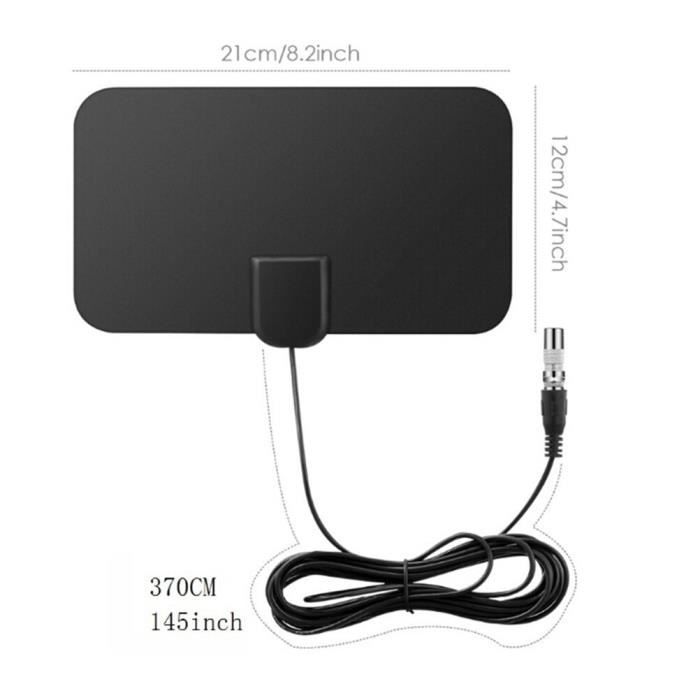 Amplificateur De Signal Antenne TV Numérique 32DBI - Pour TNT HD, FM - Alimentation USB 5V - Usage Intérieur/Extérieur