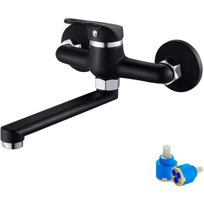 Robinet de cuisine moderne à fixation murale pour évier d'eau froide