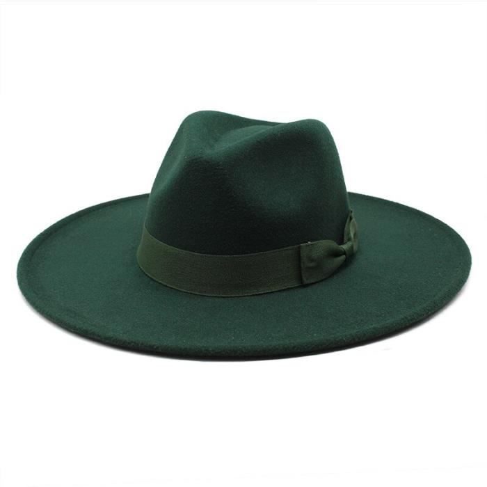 Chapeaux Fedora Trilby Chapeau Feutre Femmes Chapeaux Camel Large Brim