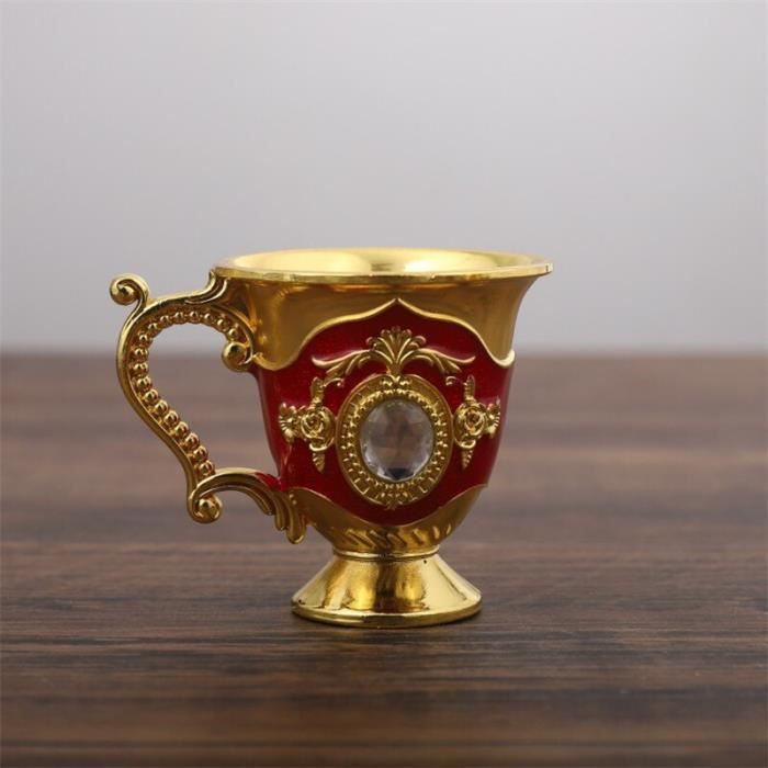 Calice En Or Élégant - Gobelet Vintage Zinc Pour Cérémonies & Fêtes - Verre à Vin De Communion Doré