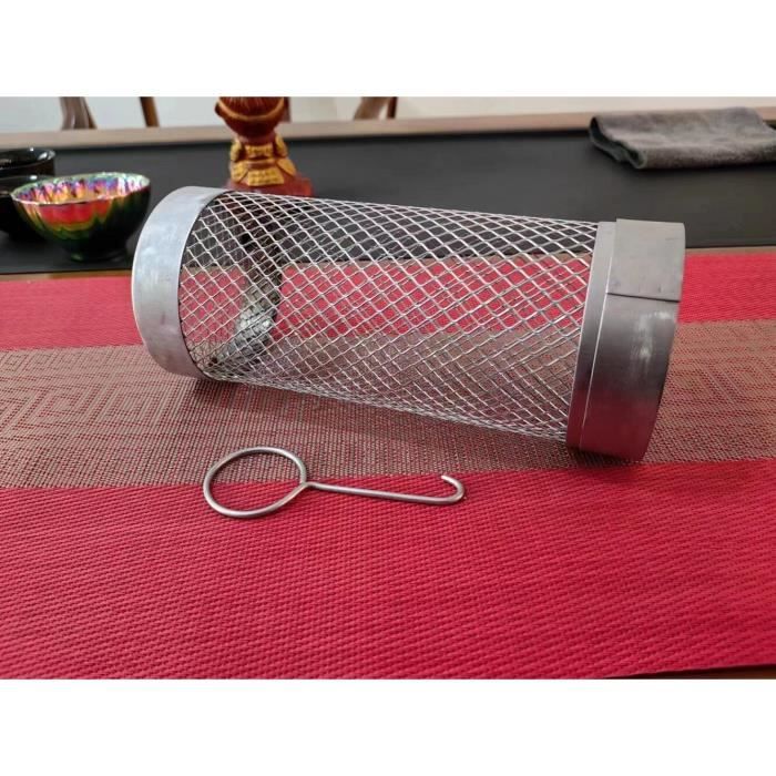 Panier Grillage Acier Inoxydable - Pour Four, Air Fryer, Dégrillage Noix, Légumes, 22x11.7cm