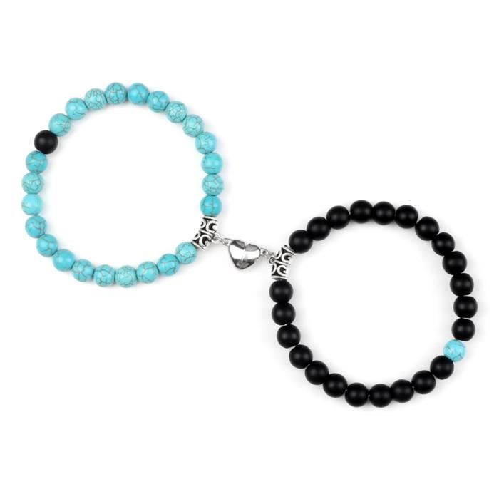 Lot De 2 Bracelets Amiété Pierres Naturelles – Extensibles (type 5)