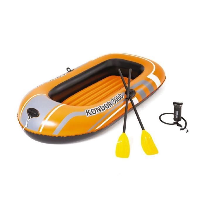 Bateau Gonflable 3 Places Bestway Kondor 3000 228x110 Cm Poids Max 190 Kg Pack Complet 2 Pagaies Pompe Inclus Achat Vente Jeux De Piscine Cdiscount