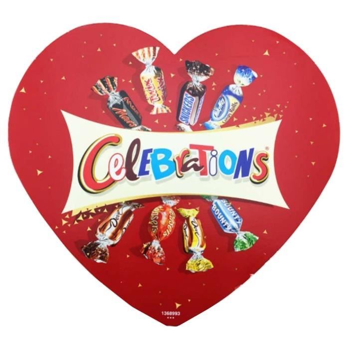 Célébrations chocolat au cœur - 215 grammes