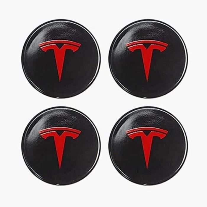 Kit Capuchons De Roue Et Écrous Pour Tesla Model 3, S, X - Noir, 24 Pièces Avec Outil De Montage