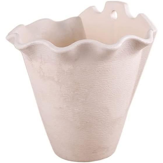 Lot De 2 Pots De Fleurs Suspendus | 21 Cm, Gris | Avec Système De Contrôle D'Eau Et Drainage | Pour Balcon, Jardin, Intérieur | Zuxbolf - 2