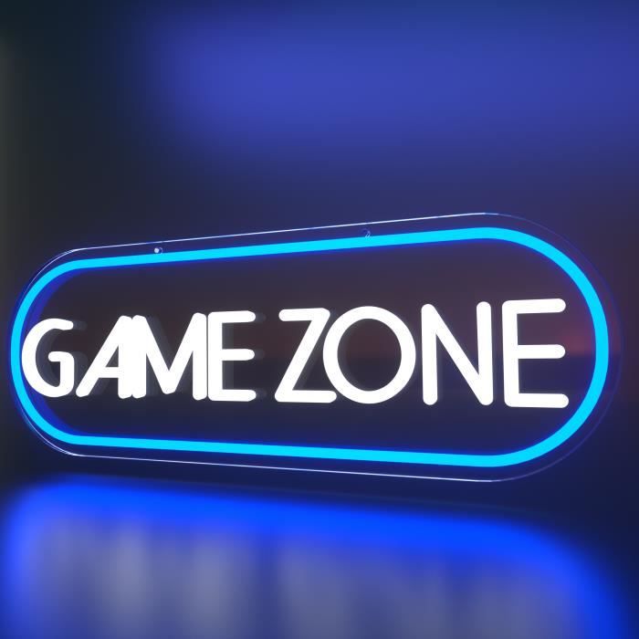 Neon de la Game Room Neon de Gamer LED Veilleuse à intensité variable  décoration murale Gaming Zone Neon pour décor de salle de jeu - Cdiscount  Maison
