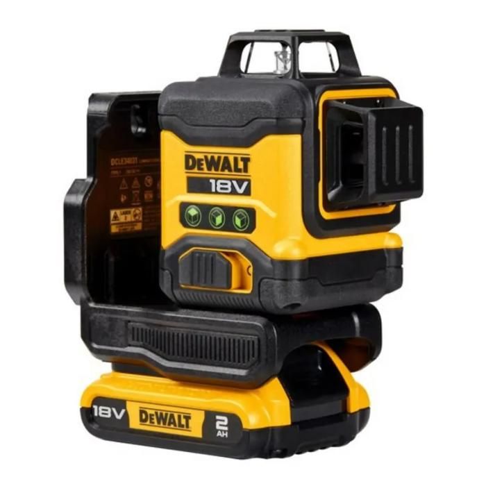 Laser multilignes DEWALT 3x360° 18V 2Ah DCLE34031D1 QW - vue 2