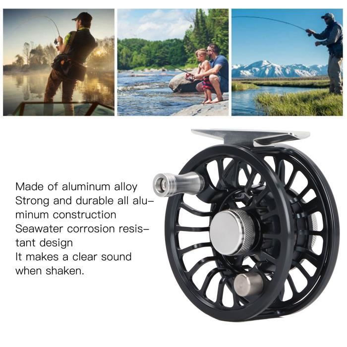 Moulinet De Pêche Double Vitesse 3.0:1 – Alliage Alu, 5kg De Frein, Anneau Céramique – Parfait Pour Pêche Sur Glace, Rocher Et Au Lancer