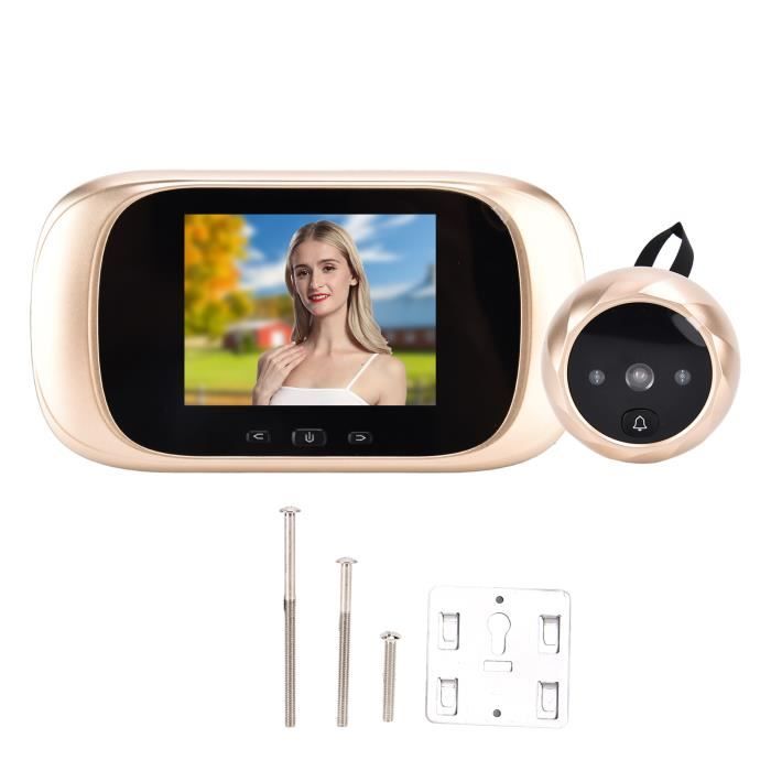 Judas caméra de surveillance intelligente WIFI HD vision 160° Blanc