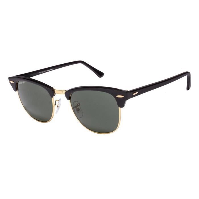 Elegante Black Clubmaster Sunglasses 