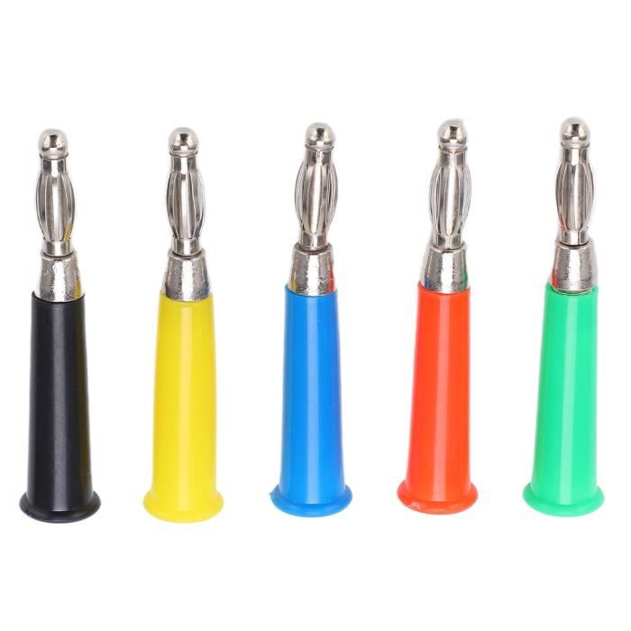 Lot De 8 Coupleurs (Connecteurs) De Fiches Bananes 4 Mm - Rouge Et Noir - Isolés - Pour Labo Ou Bricolage Électronique - Neuf