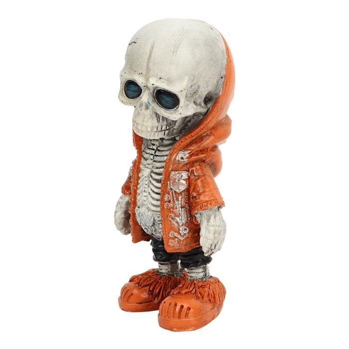 Figurines Squelette Halloween – Mini Poupées Résine Multicolore – Lot Décoratif