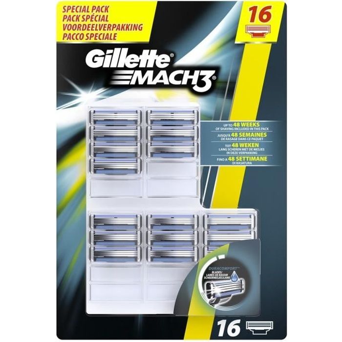 Gillette mach 3 16 pack Outlet
