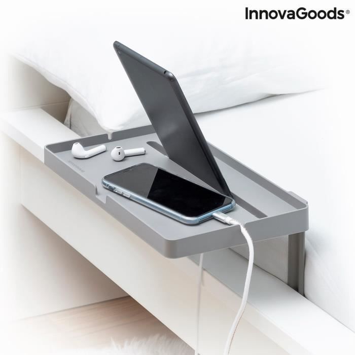 innovagoods table d´appoint universel pour lit bedten