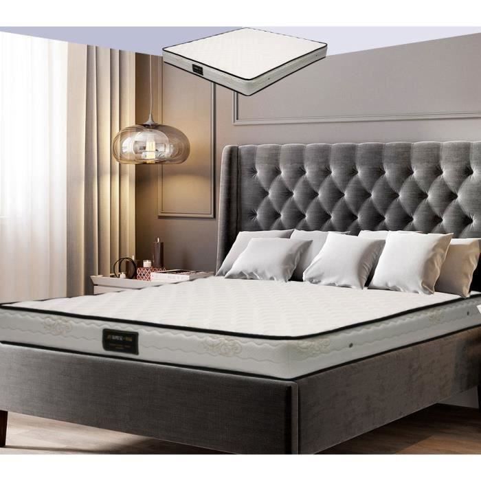 Matelas 140x190 LUXU DESIGN - 18Cm Épaisseur - Système 8 couches Haute densité