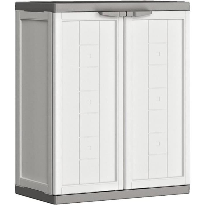 KETER Armoire Basse JOLLY Armoire de Rangement en Résine